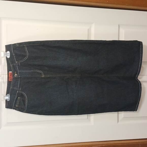 hip jeans Dresses & Skirts - Hip Jeans 5-pocket dark denim jean maxi skirt -  9 - stonewash black